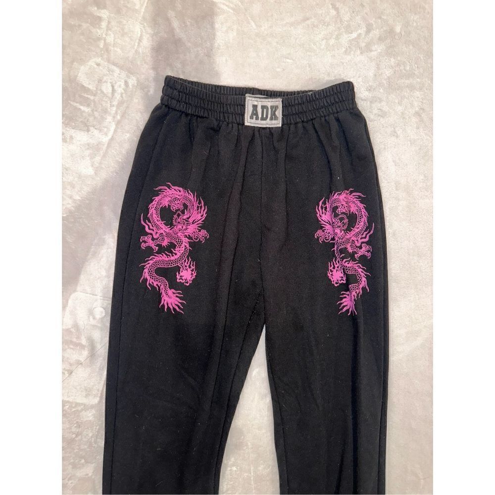 Adika XS women’s pink and black sweat pants joggers